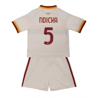 Camiseta AS Roma Evan Ndicka #5 Segunda Equipación Replica 2026-27 para niños mangas cortas (+ Pantalones cortos)